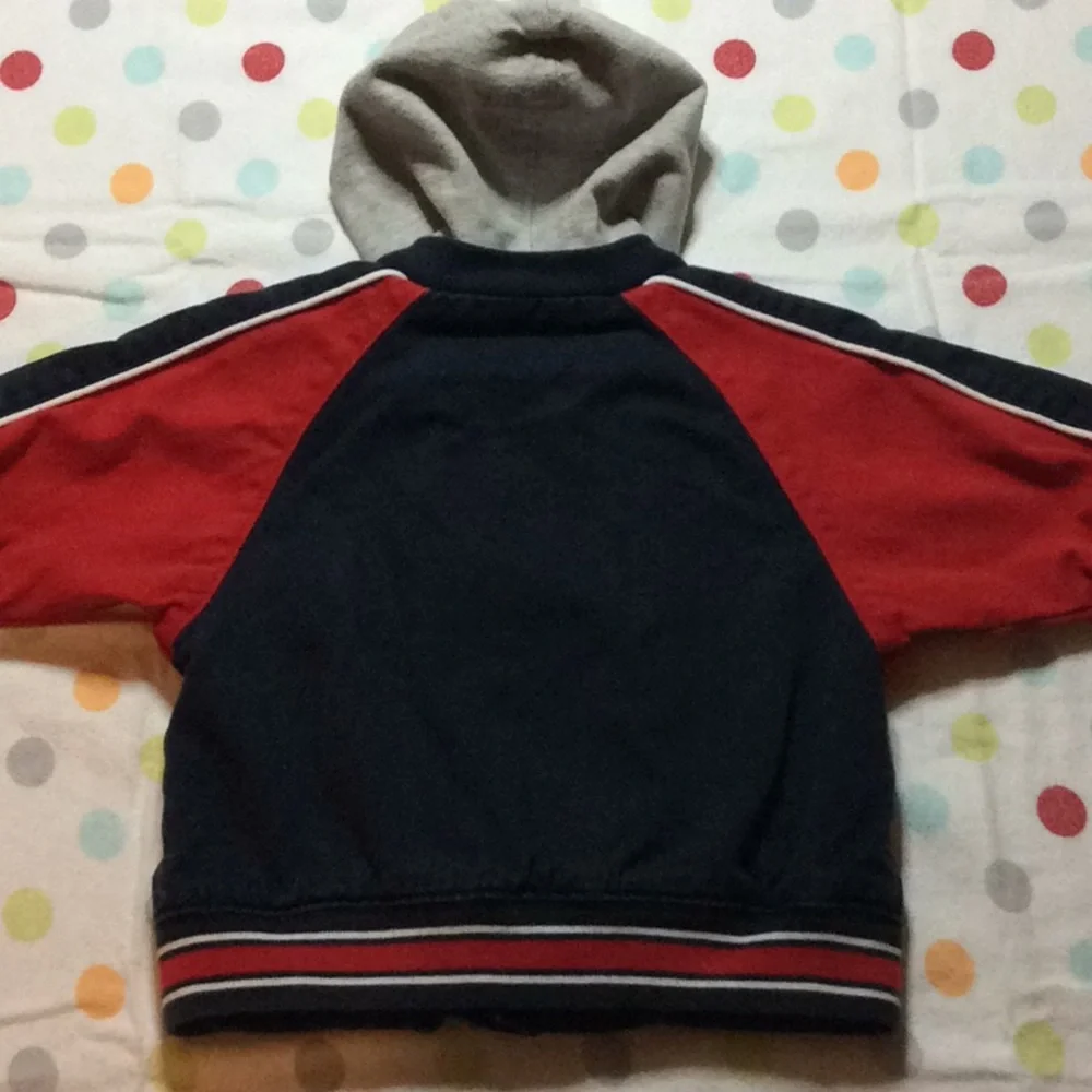 OshKosh Jacket Hooded Zip & Snap front Pockets Size 6-9 mo